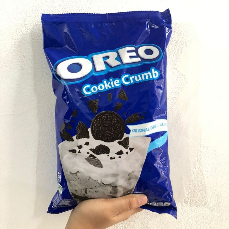 bubuk oreo/Oreo Crumb Cookie 1 KG - Bubuk Kasar Biskuit Asli, Tanpa Krim, Cocok untuk Toping