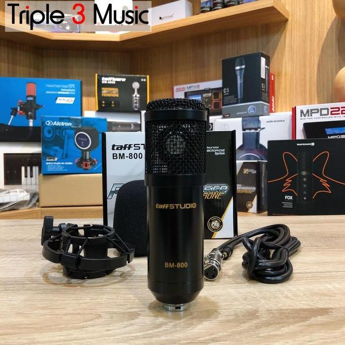 SAFIRAOLSHOP_ - TAFFSTUDIO MIC CONDENSER BM800 MIC SMULE MIC LIVE STREAMING