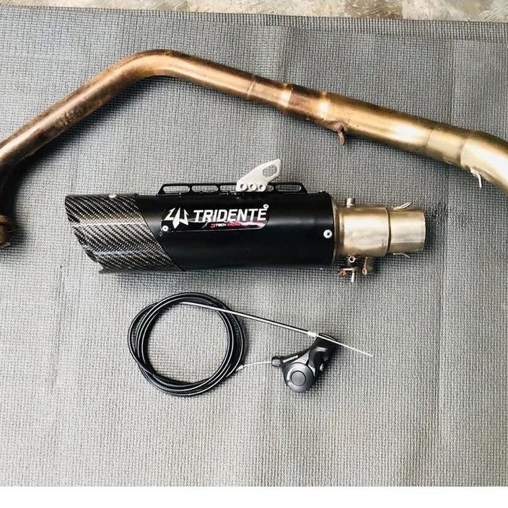 Knalpot 3tech 3 suara Tridente Cbr150r cb150r Fullsystem Knalpot anti tilang Tridente Ronin katana