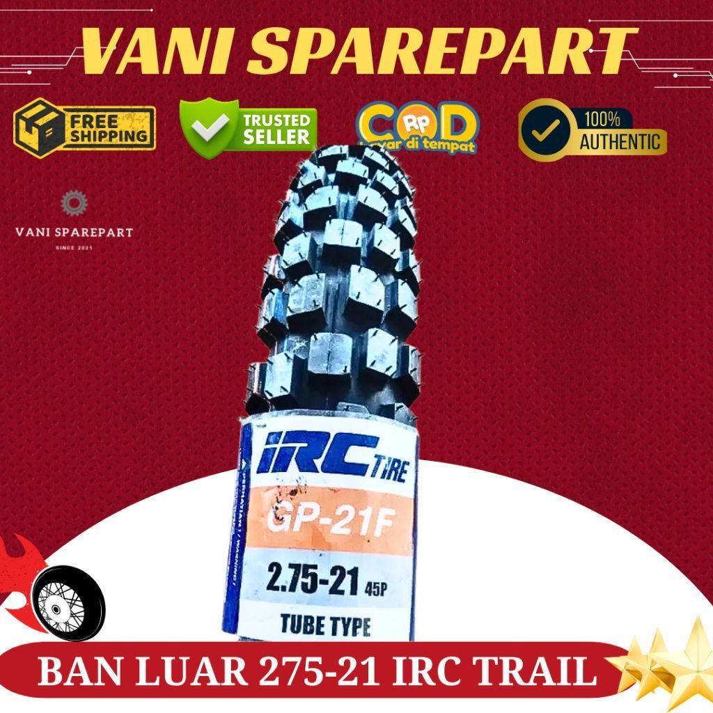 BAN LUAR CRF DEPAN 275-21 IRC TRIAL
