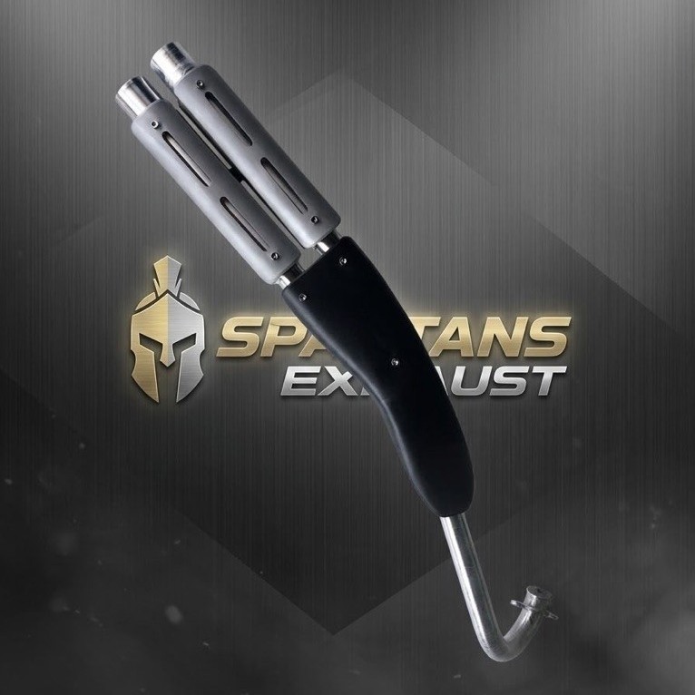 Knalpot XSR155 Scrambler Twin V3 Spartans