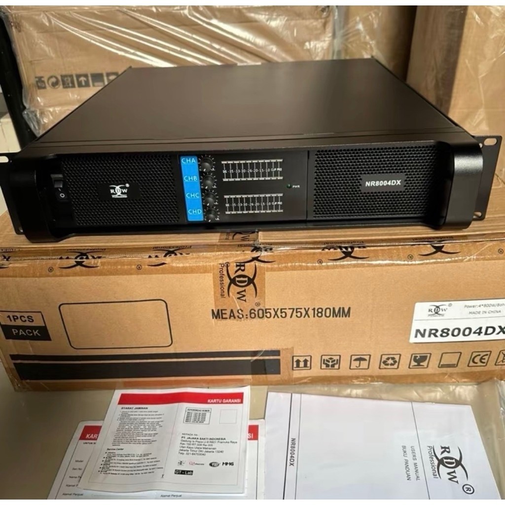 Power Amplifier RDW NR8004DX / NR 8004 DX Original 4 channel