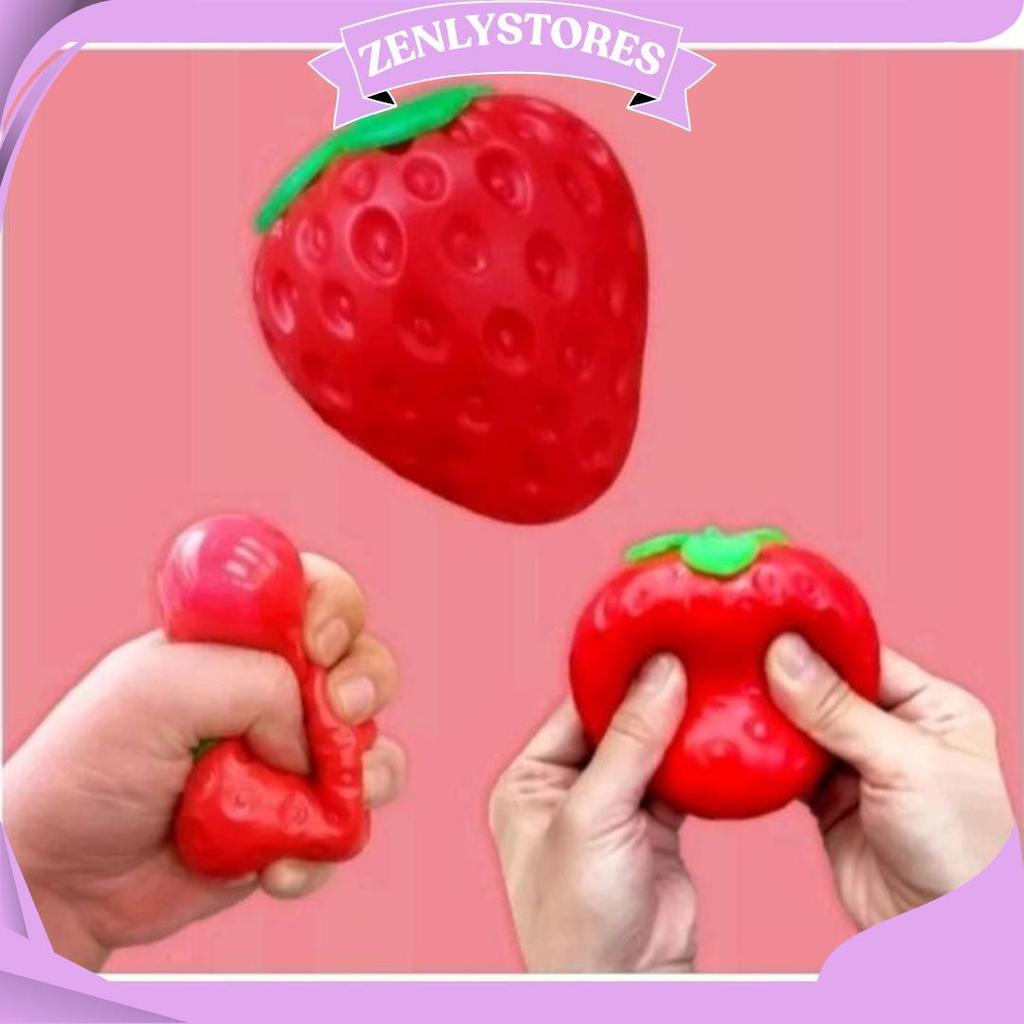 Promo Mainan Squishy Strawberry/Fidget Toys Squishy Strawberry Sale