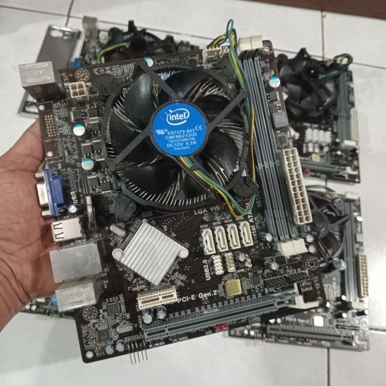 MOBO ECS H61 DDR3 CORE I3 HSF