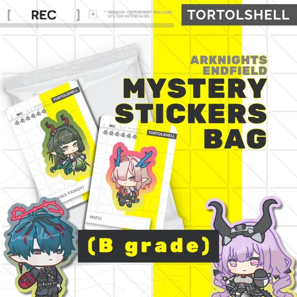 Arknights Endfield Mystery Sticker Bag Fanmerch - B grade - Vinyl Waterproof