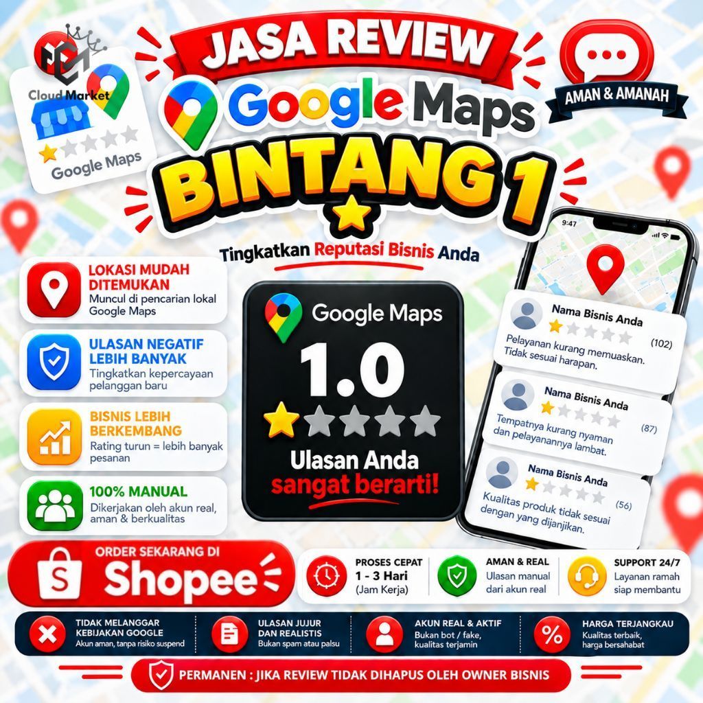 Jasa Review Google Maps Bintang Satu / jasa review google maps