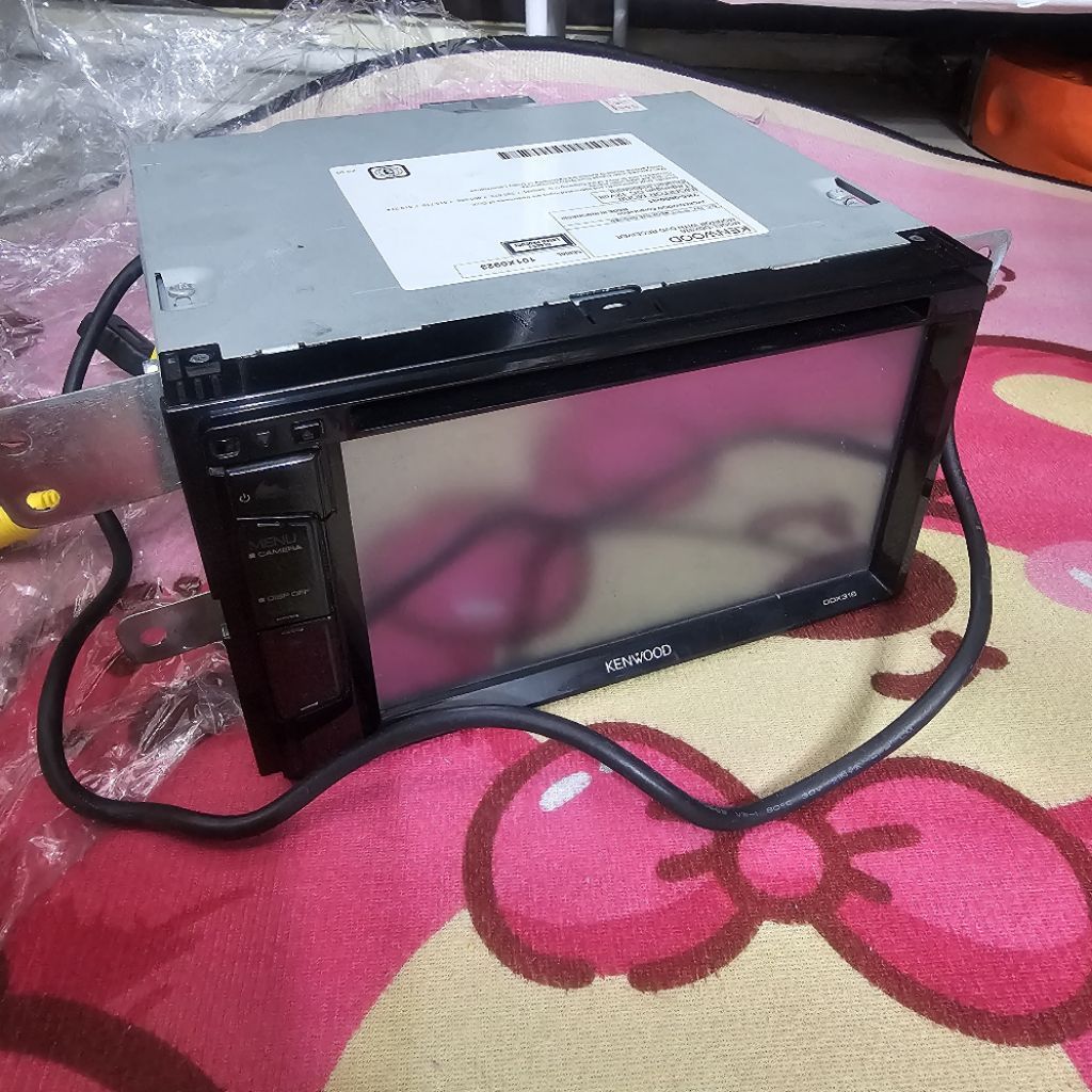 Kenwood Head Unit LCD Touch Screen CD / DVD Player + Kamera Mundur Original Good Condition