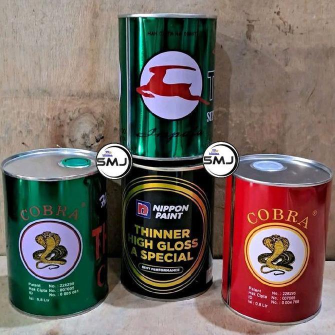DI119 - Thinner Impala 1 liter Thiner Cobra Merah Thiner Cobra Hijau Tener High Gloss A Special Nipp