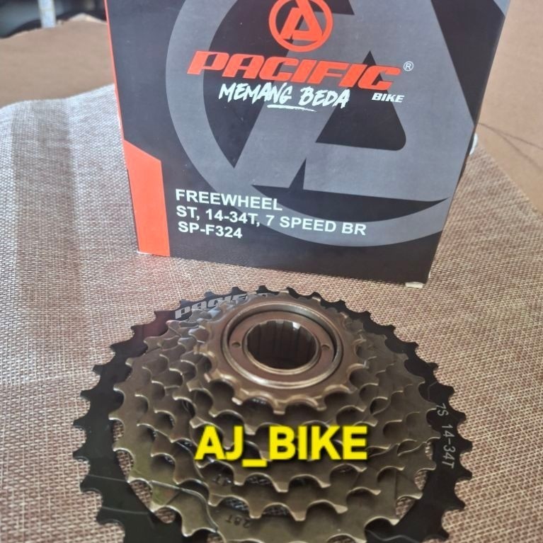 Gir/gear sepeda 7 speed megarange merk Pacific