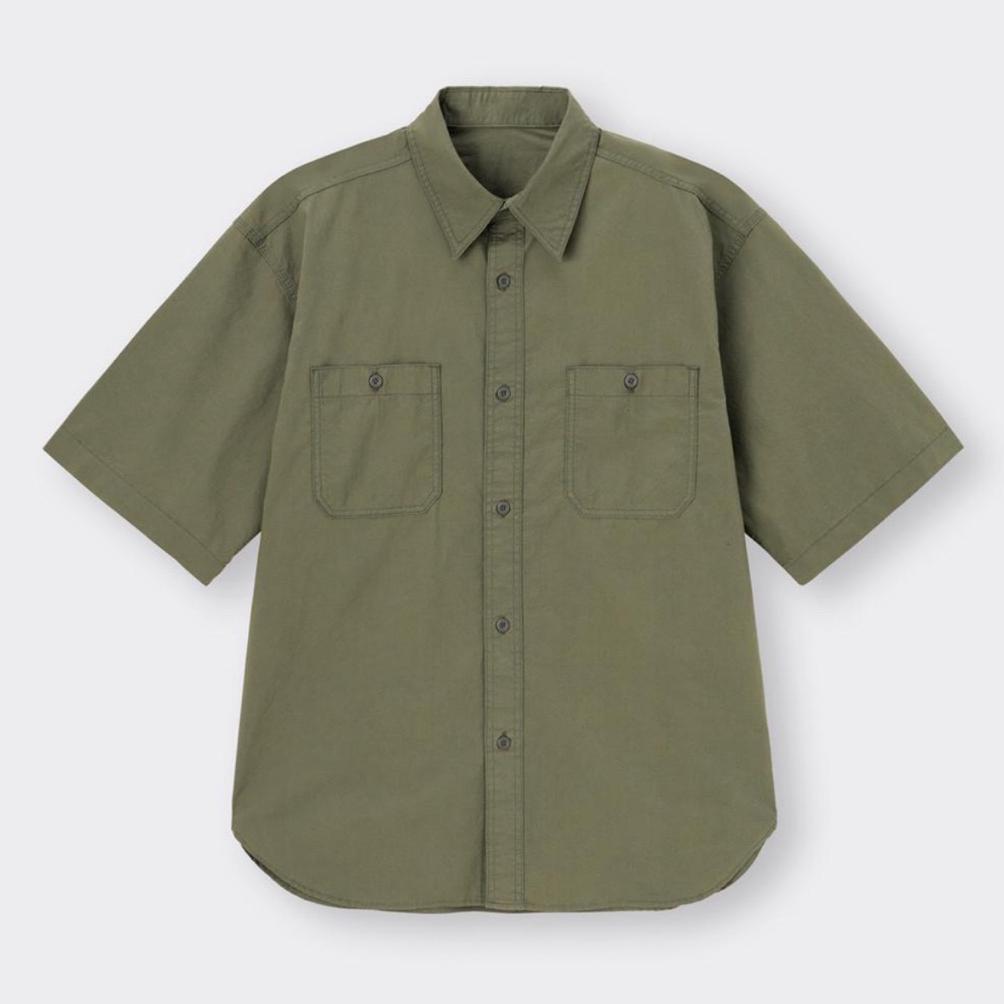 Best Seller Gu Work Shirt Oversized Black ( Deadstock )