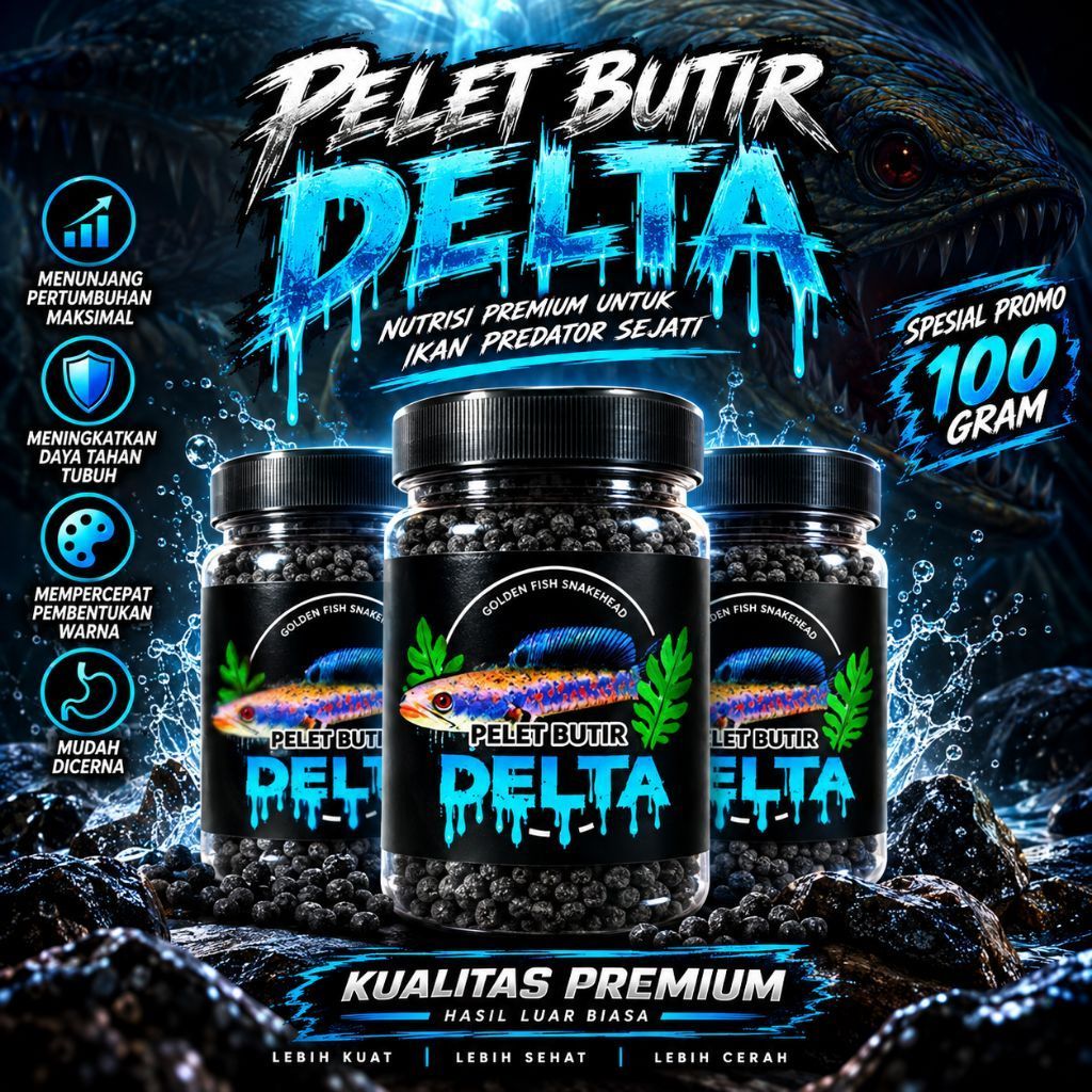 Pelet Butir Delta Blue Pigment Pelet Pulchra Blue 100 Gram