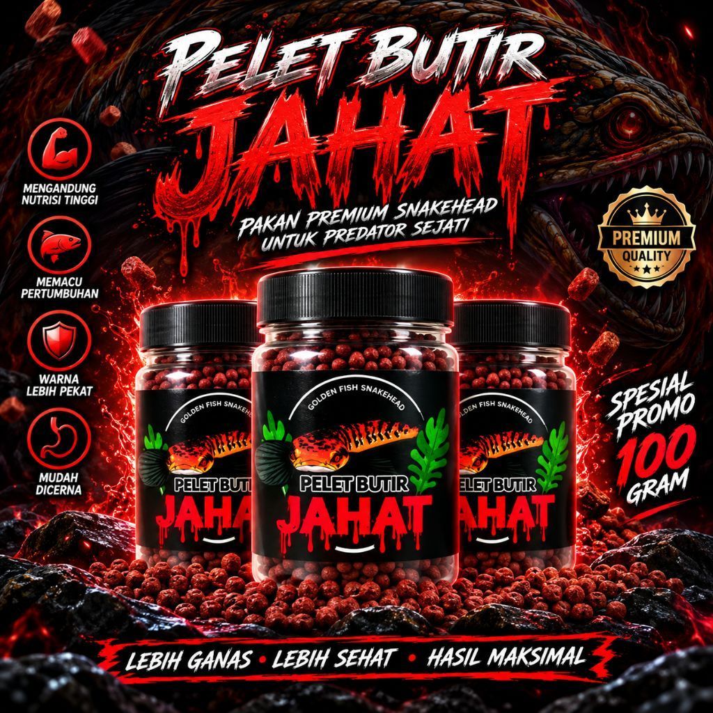 PELET BUTIR JAHAT PELET CHANNA MARU 100 GRAM