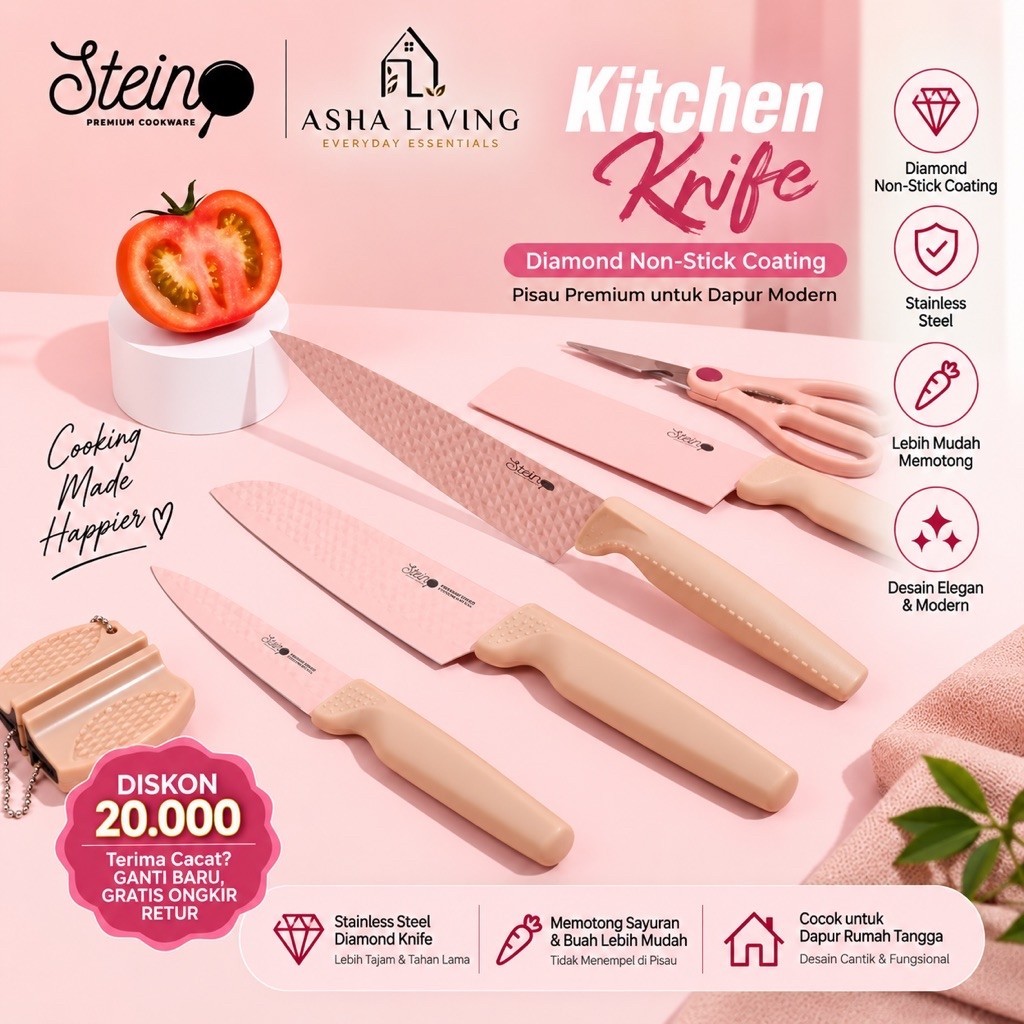 Stein cookware Pisau Set Diamond