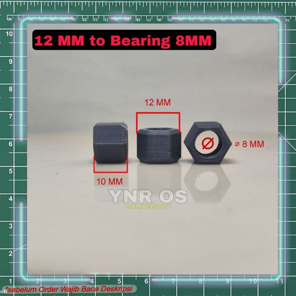 Hex 12MM Bearing untuk RC QD Sanzuan Turbo Drift OLD 1:10 Qunxing QD jadul