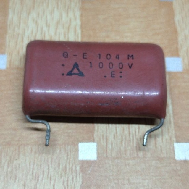 Capasitor milar 104nf  1000v cabutan