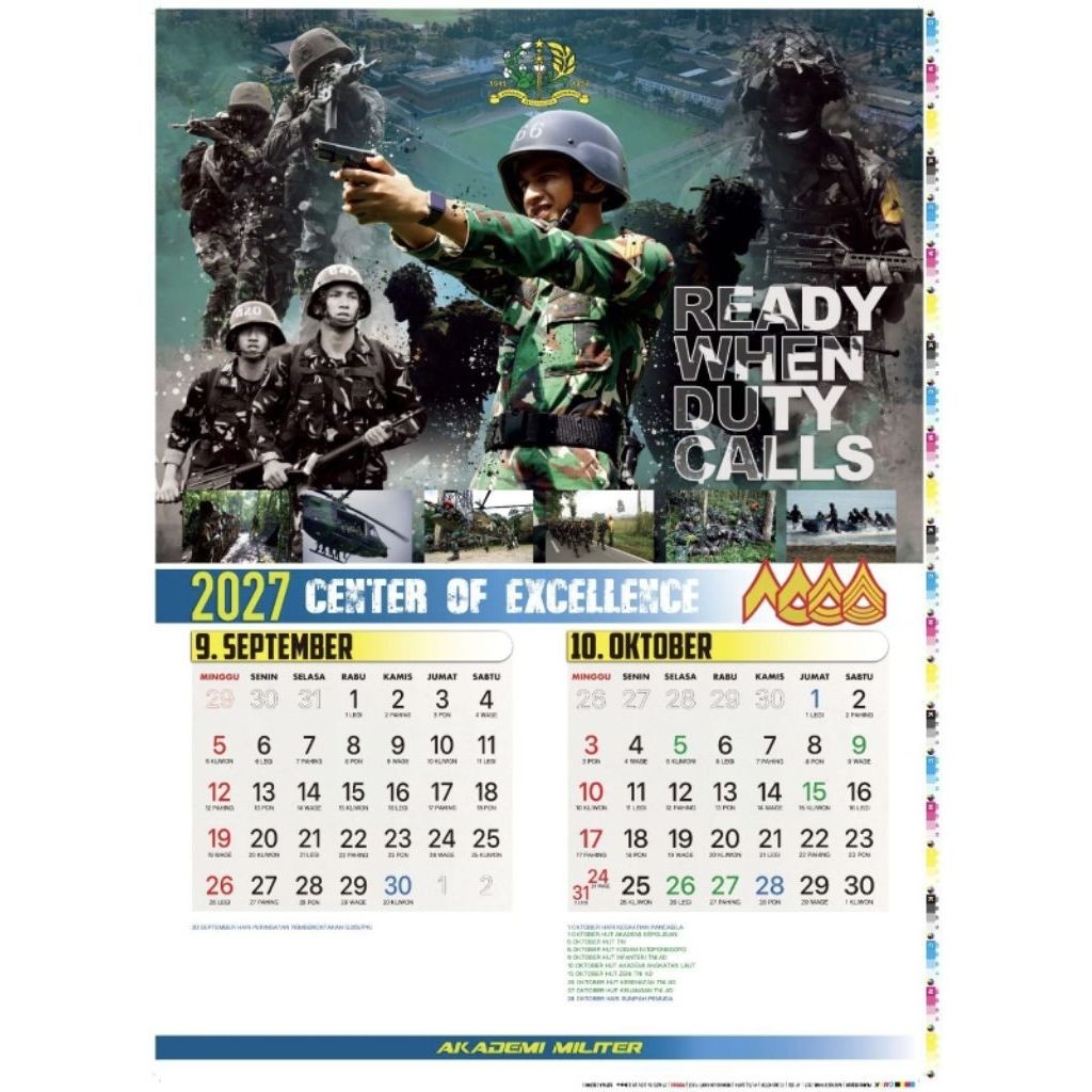KALENDER AKADEMI MILITER MAGELANG KALENDER AKMIL 2027 KALENDER TARUNA KALENDER TENTARA KALENDER 2027
