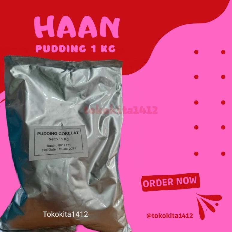 [ STAR ] HAAN Pudding Powder Instant Mix Coklat 1 kg Bubuk Puding Kiloan