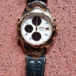 RARE Vintage Seiko Chronograph SQ50 / 7T32-6G90 A0