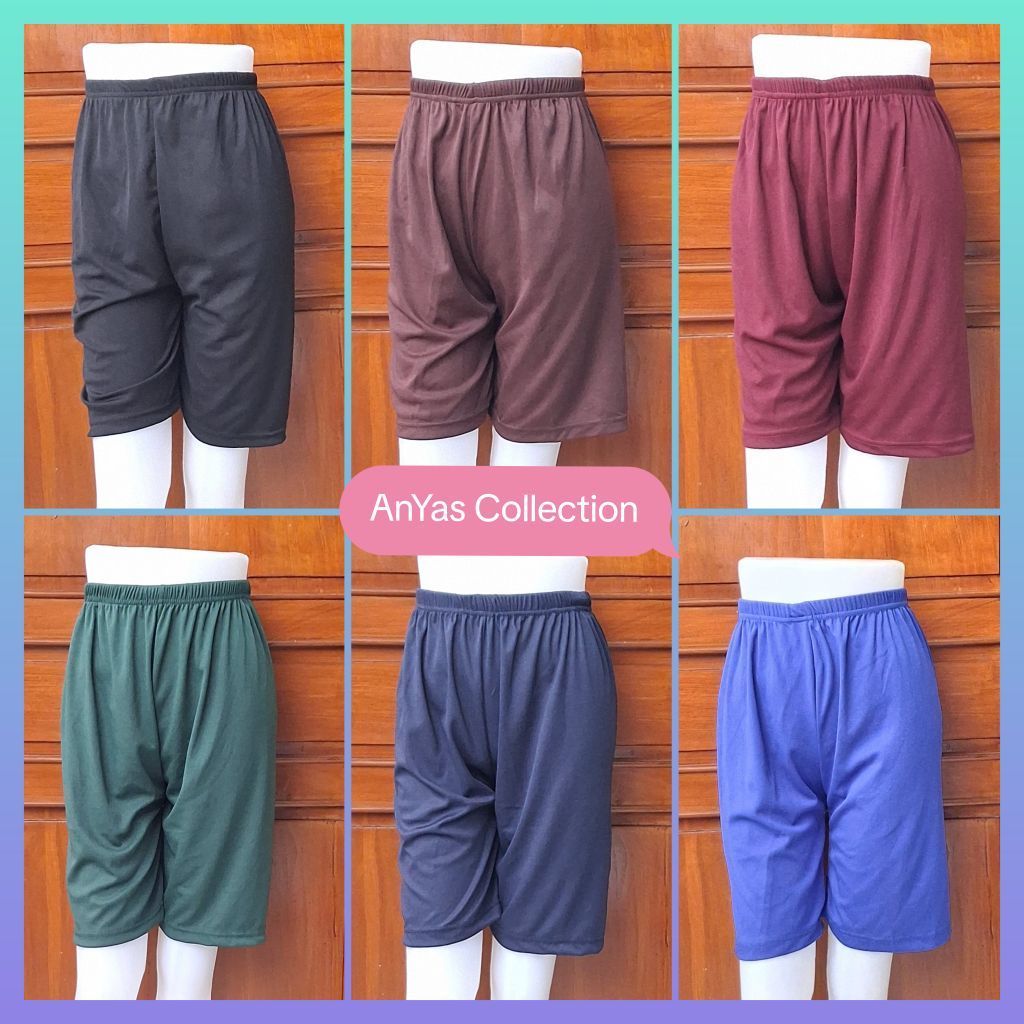 Celana Pendek Jumbo Wanita  | Celana 2/4 Pendek Jumbo | Celana Strit | Celana Dalaman Wanita | Celan