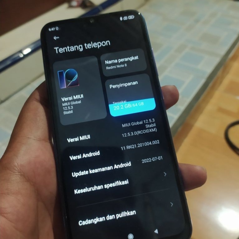 Redmi Note 8 Minus (Baca Deskripsi)