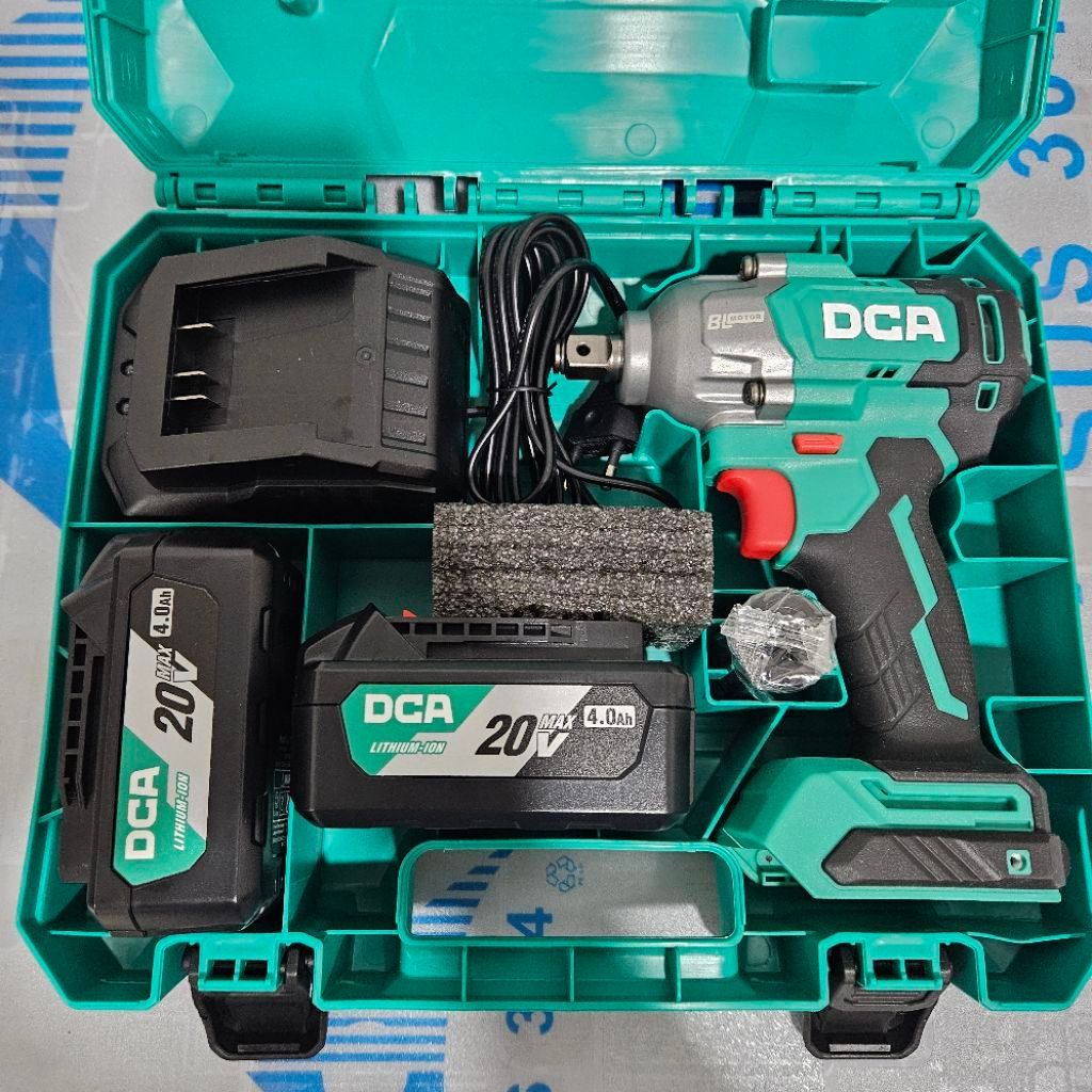 Mesin Bor Baterai DCA ADPB488 Cordless Brushless Impact Wrench Putra Inti
