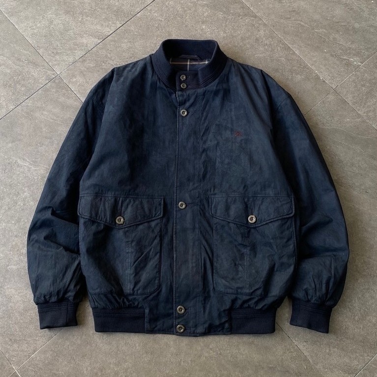 Vintage Work Jacket Suede Velvet Burberrys (Second)