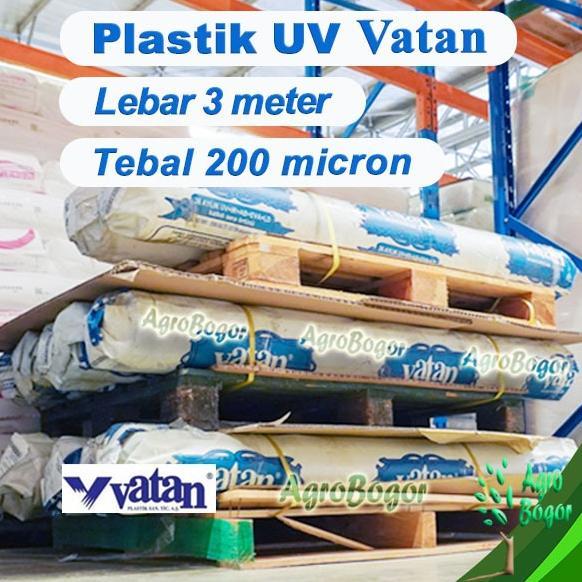 Plastik UV Vatan Lebar 3 meter, Plastik UV Vatan eceran