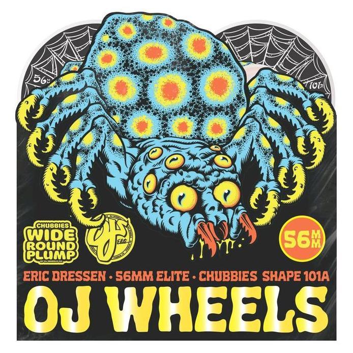 56mm Dressen Spider Elite Chubbies 101a OJ Skateboard Wheels