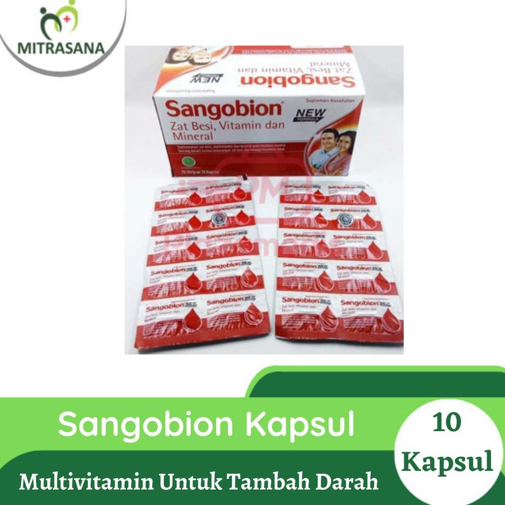 Sangobion 10 Kapsul - Multivitamin Penambah Darah