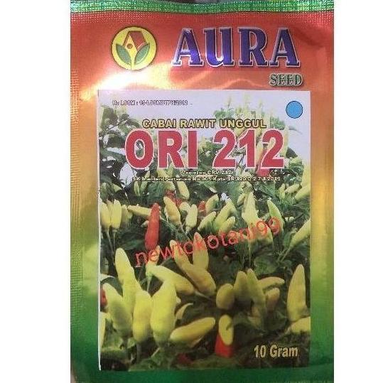 ( 25 Bungkus) Benih Cabe Ori 212 10 Gram Cabai Rawet Putih Ori212 Dari Aura Seed