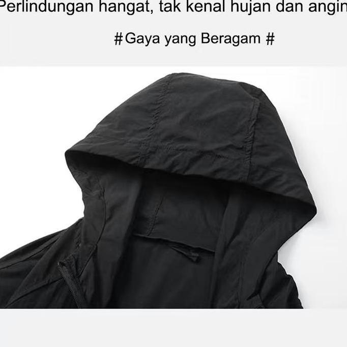 JFYOU JAKET COOL SILK ANTI UV - HOODIE TIPIS NAFAS - DESAIN MINIMALIS PRIA WANITA Outdoor Unisex BSD
