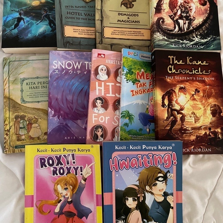 [PRELOVED] kumpulan novel rick riordan dan indonesia