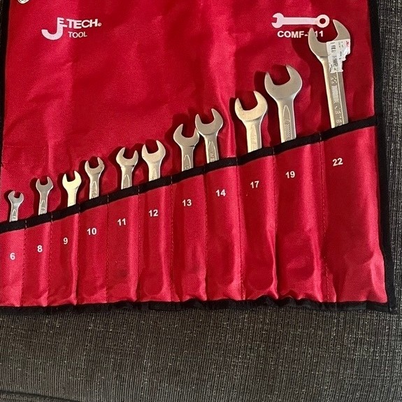 J-tech set 11pcs Kunci Pas Ring 6-22 Mm