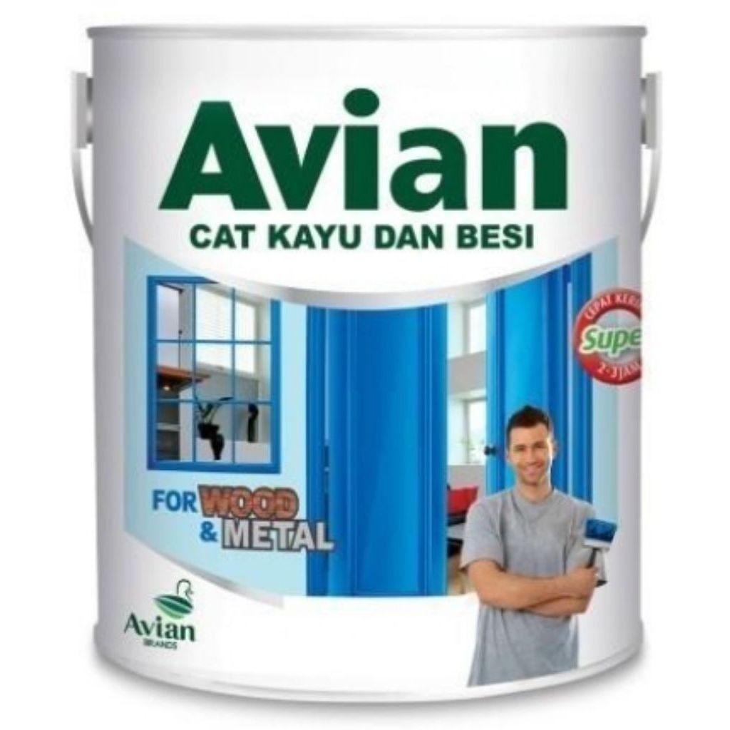 Cat Kayu dan Besi Avian untuk Kayu & Metal dalam Kaleng