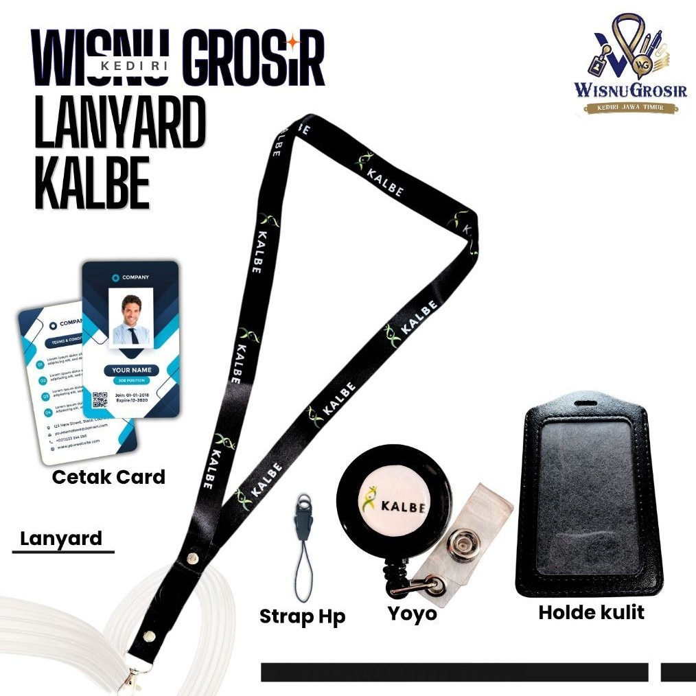 LANYARD TALI ID CARD KALBE / SET ANYARD KALBE TERMURAH BERKUALITAS