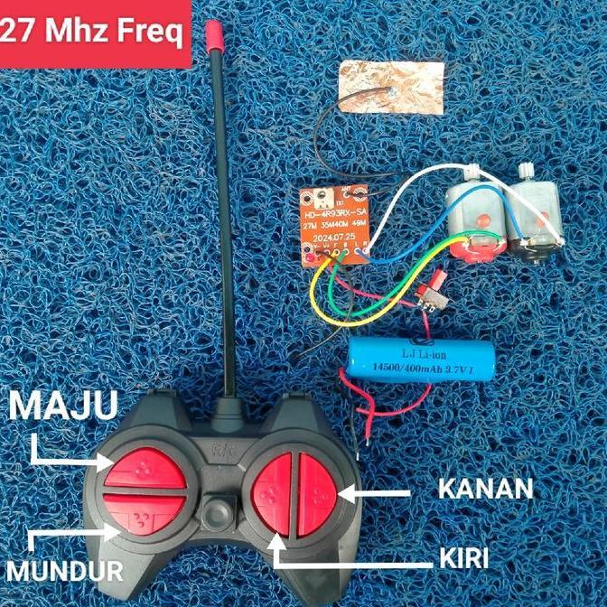 MODUL RC 4 CHANNEL PAKET HEMAT LENGKAP FREKUENSI 27MHZ, TRANSMITTER & RECEIVER CONTROLLER 4 SALURAN 