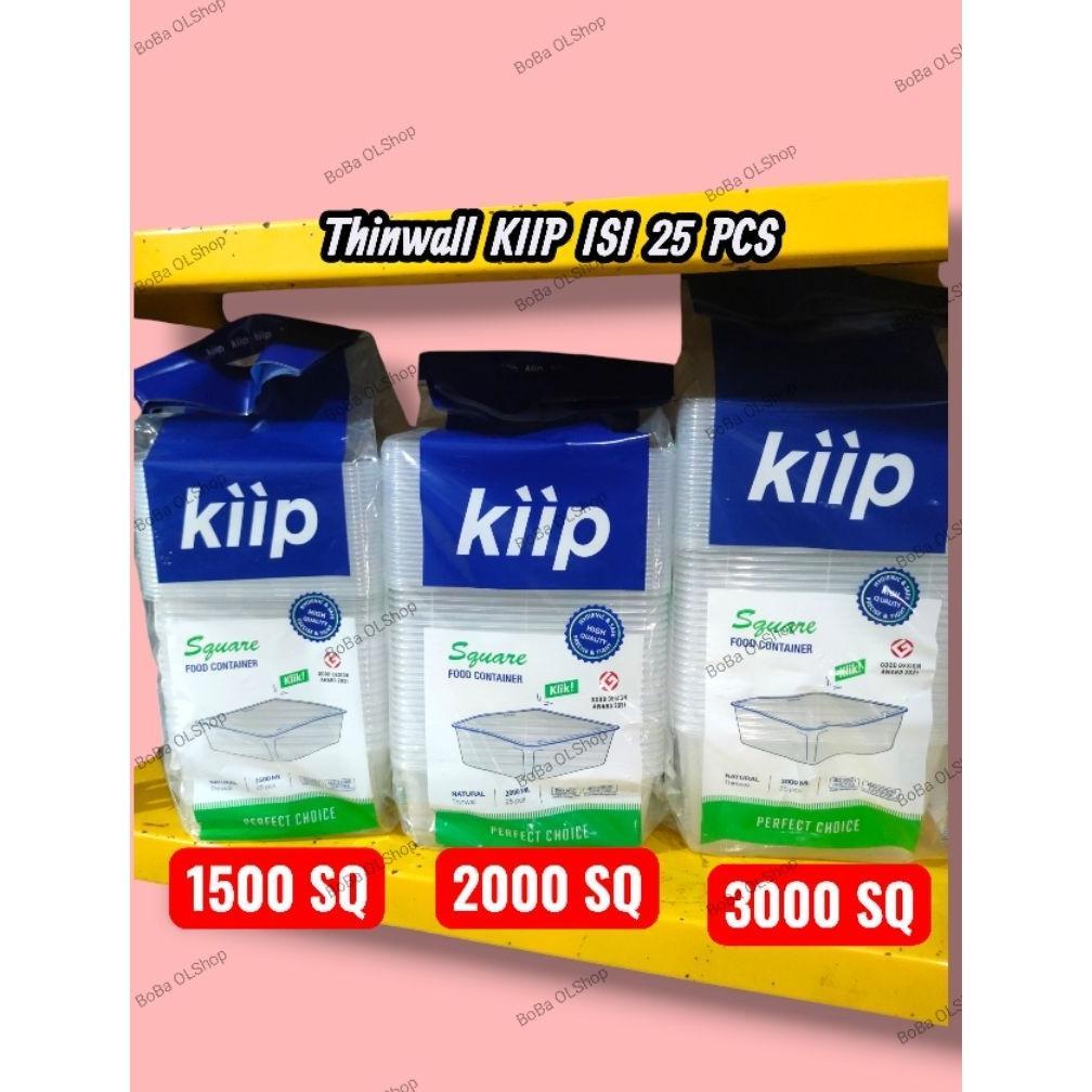 Thinwall Kiip Square 1000 Sq , 1500 Sq , 2000 Sq dan 3000 Sq isi 25 Pcs
