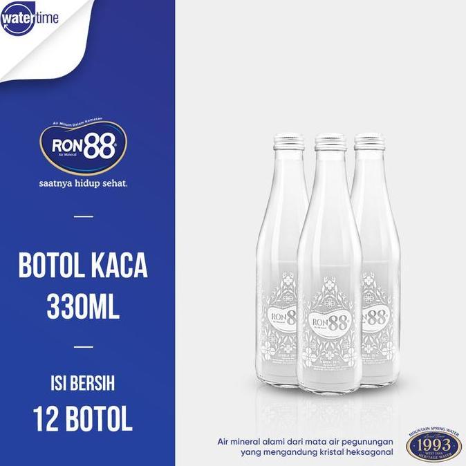 Zarvinc - Ron88 Botol Kaca 330Ml (Isi 12 Botol) Paket 4 Karton (Instan & Kurir Toko)