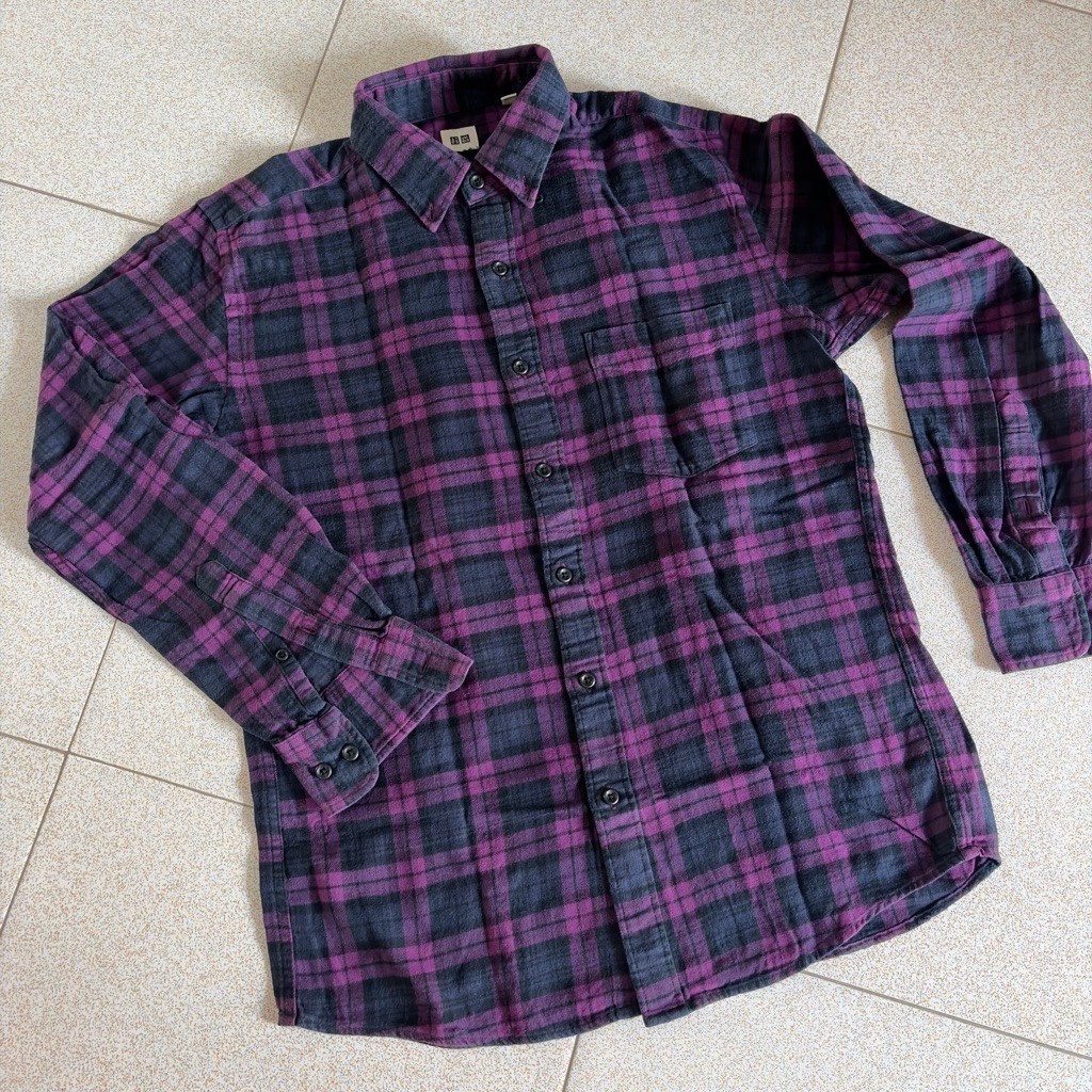 Kemeja uniqlo pria second - kemeja flanel