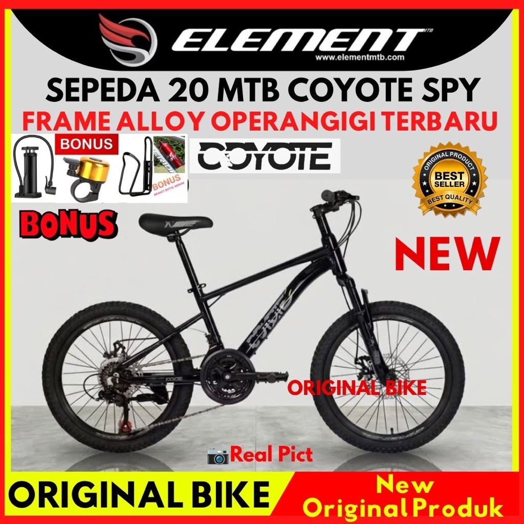 Sepeda Gunung MTB 20 Element Coyote SPY Frame Alloy Terbaru