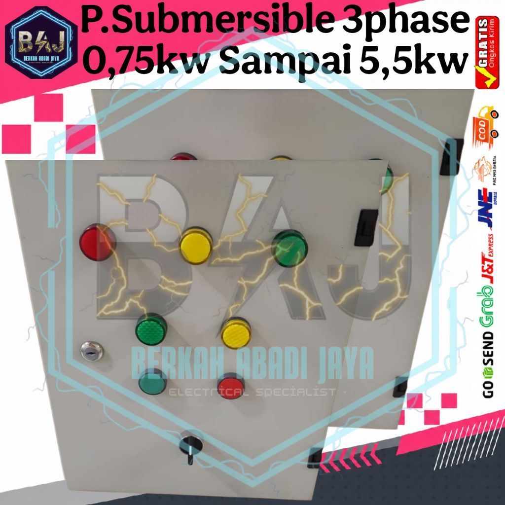 PANEL POMPA SUBMERSIBLE 3PHASE 0,75KW SAMPAI 5,5KW