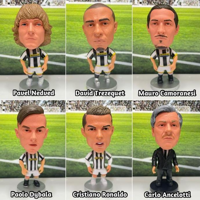 MISNAH78 - FIGURE PEMAIN BOLA RONALDO NEDVED CAMORANESI DYBALA BUFFON MORATA PIRLO ANCELOTTI CONTE X