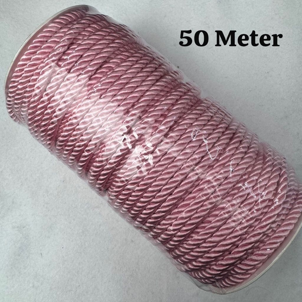 (PER 50 METER) - TALI KUR TAMBANG 5 mm | TALI KUR SOUVENIR 5mm / TALI KUR TAMBANG PARCELL