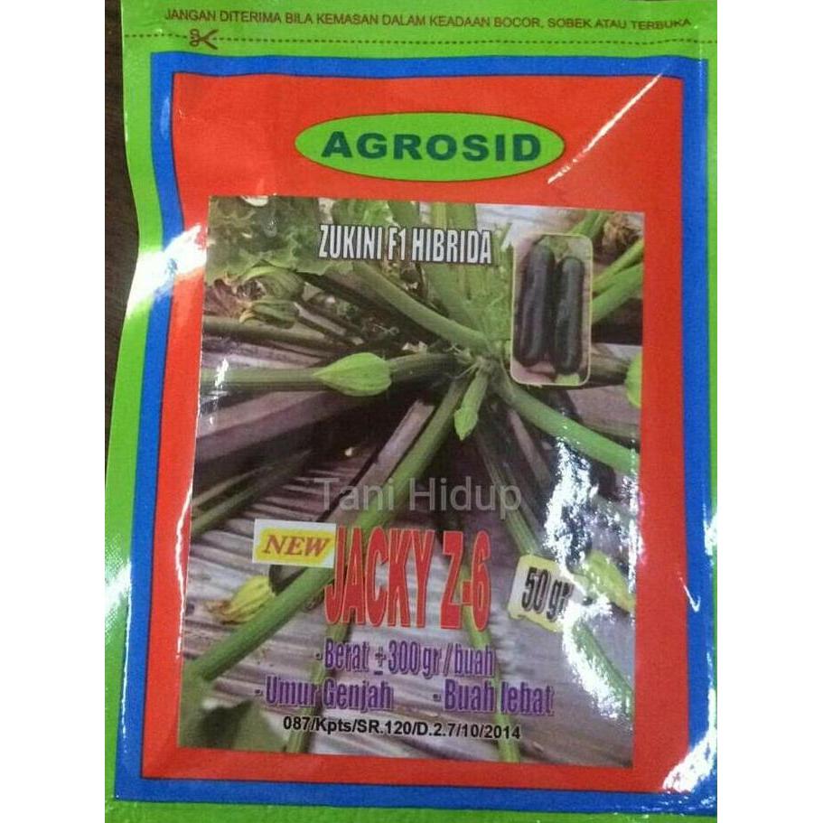 TERBARU - Benih Zukini Jacky Z-6 kemasan 50 gram - Agrosid