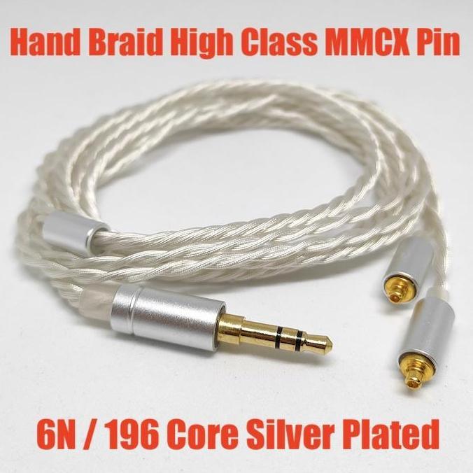 Habirina991 - High End Premium Custom Hand Braid MMCX Pin Cable 6N Silver Plated