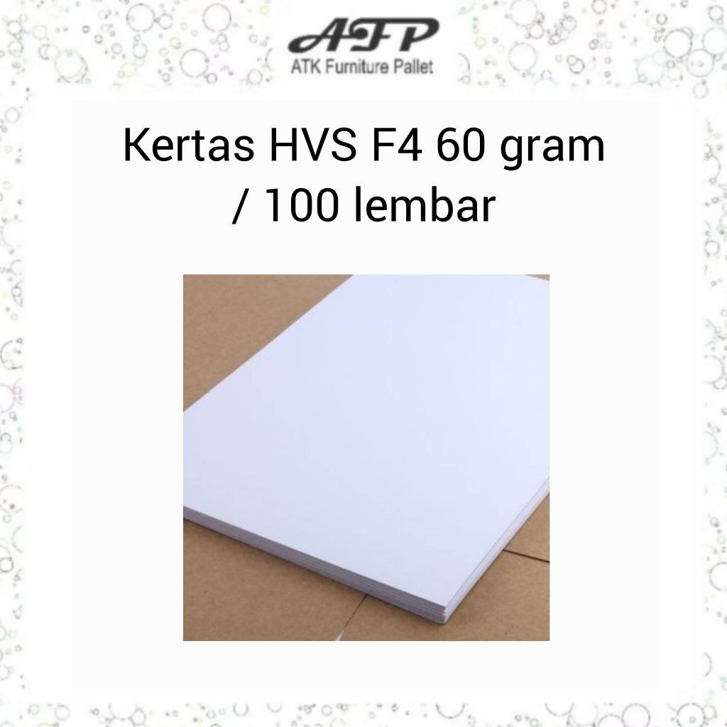 Kertas HVS F4 60 gram 100 lembar