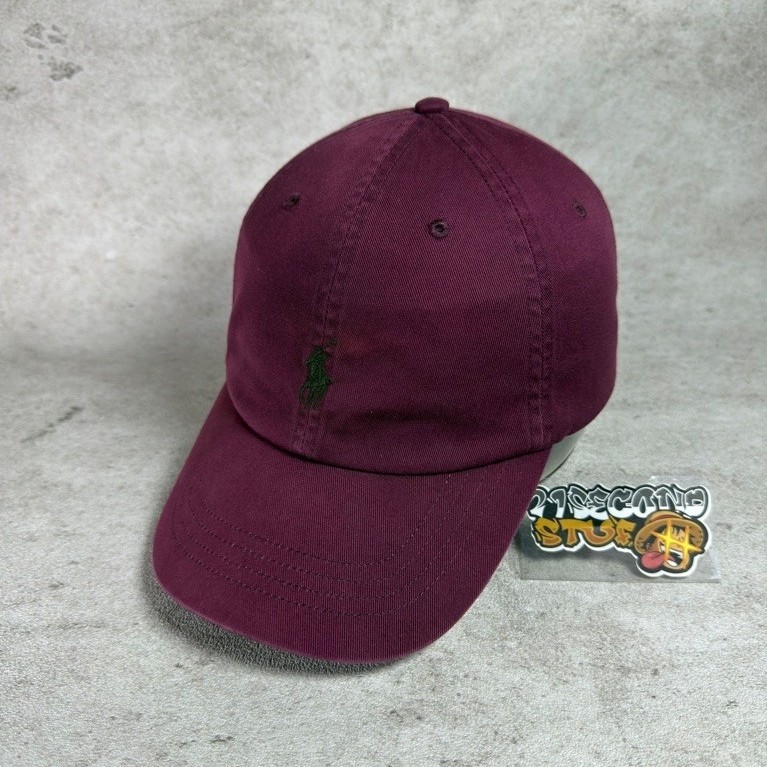 Topi Polo Maroon Dewasa Second