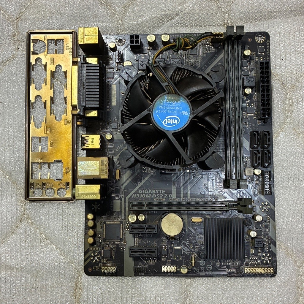 Paketan i3 9100f mobo h310 gigabyte