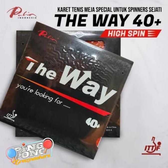 Karet Bat Tenis Meja Pingpong Palio The Way 40+