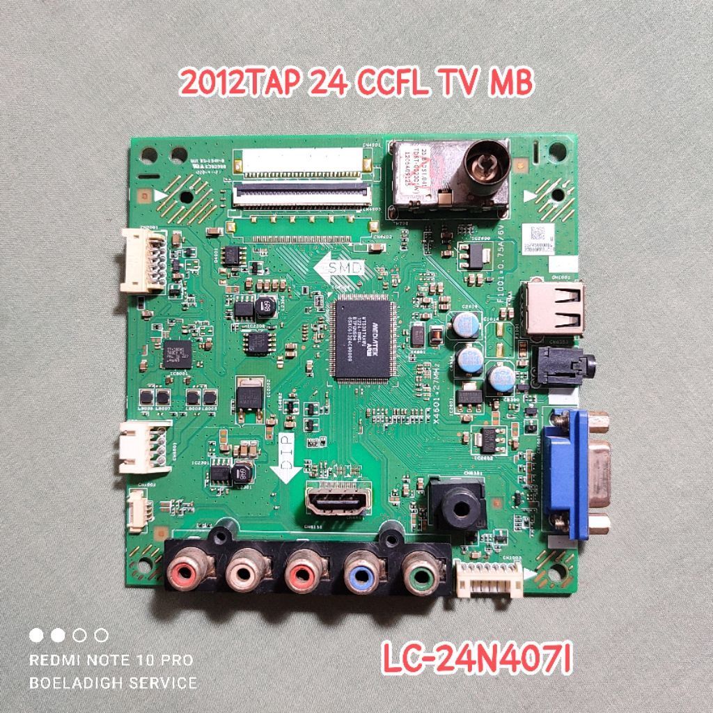 MB Mainboard TV LCD Sharp LC-24N407I LC-24N4071 2012TAP 24 CCFL TV MB